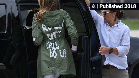 Opinion | Melania Trump’s ‘Don’t Care’ Jacket - The New York Times