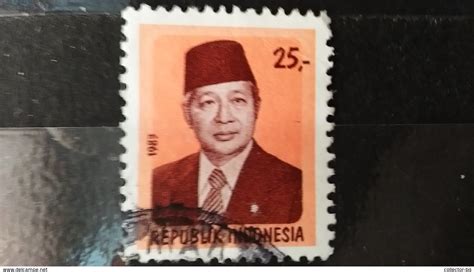 Indonesia - RARE Indonesia 25 STAMP TIMBRE