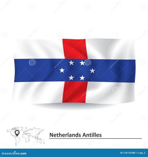 Flag of Netherlands Antilles Stock Vector - Illustration of design, banner: 125152380