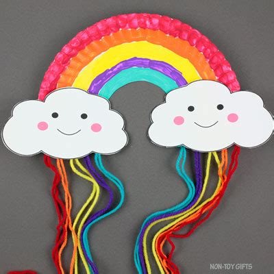 Paper Plate Rainbow Craft [Free Template] - Easy Spring Craft For Kids