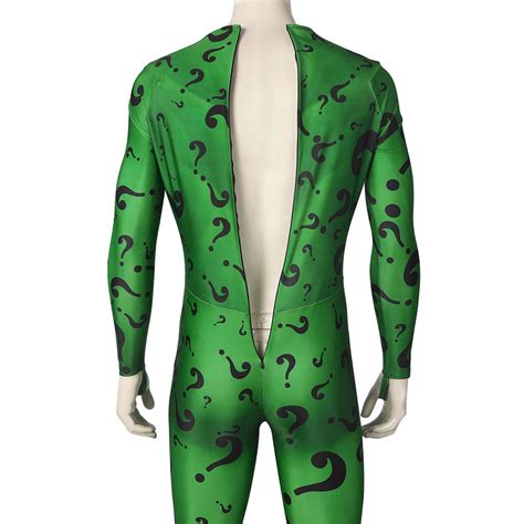 The Batman 2022-Riddler Cosplay Costume Jumpsuit Outfits Halloween Car