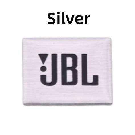 3D Aluminum JBL Sticker Decals Orange/Silver JBL Emblem for Speakers JBL Logo Emblem with ...