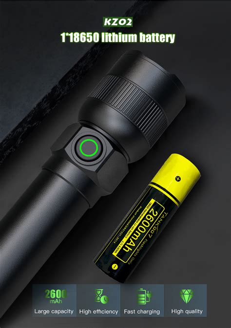 The Battery Life of Flashlights - TANK007 Led Flashlight