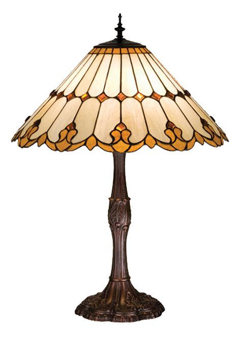 Meyda 17582 Tiffany Nouveau Cone Table Lamp