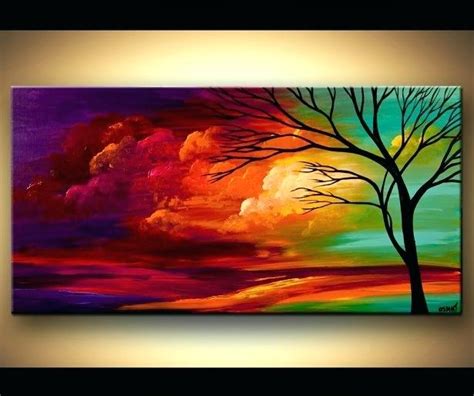 Acrylic Canvas Painting Landscape at PaintingValley.com | Explore ...