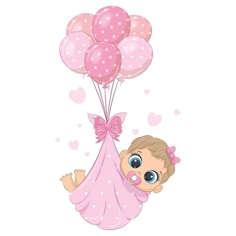 Baby Boy and Girl Shower Clipart PNG EPS JPEG Baby Shower | Etsy | Cartões de bebê menina ...