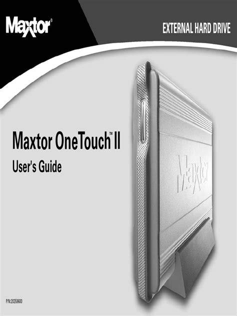 Maxtor OneTouch II Installation Guide-Manual | Usb | Electrical Connector