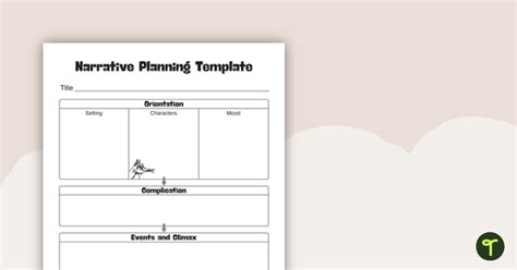 Narrative Writing Planning Template | Teach Starter