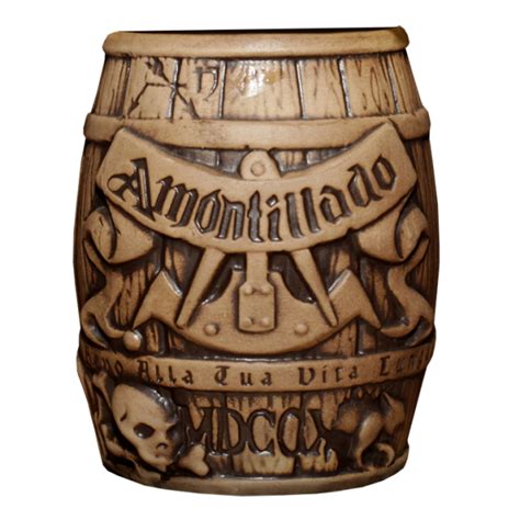 Cask of Amontillado Barrel - Horror in Clay - Matte Brown Edition - The Search For Tiki