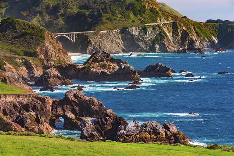 Rocky Creek Bridge and Sea Arch Closeup, Big Sur, California Photograph by Abbie Matthews - Fine ...