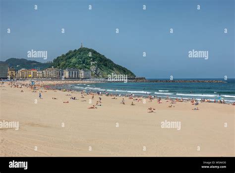 Zurriola beach in San Sebastian Spain Stock Photo - Alamy