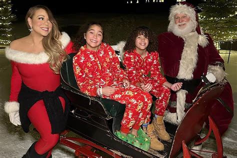 Mariah Carey Shares Sweet Photos from Christmas Eve Sleigh Ride with ...