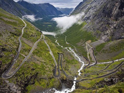 Norway winding rugged mountain road wallpaper Preview | 10wallpaper.com