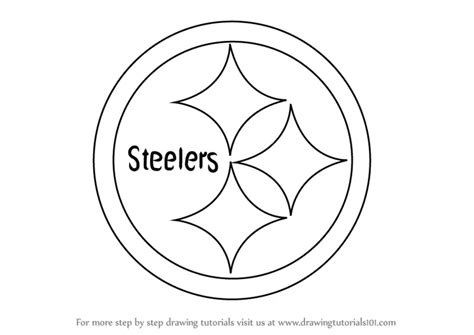 Learn How to Draw Pittsburgh Steelers Logo (NFL) Step by Step : Drawing ...