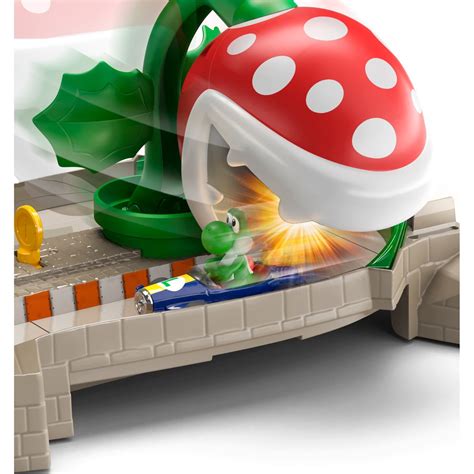 Hot Wheels Mario Kart Piranha Plant Slide Track Set