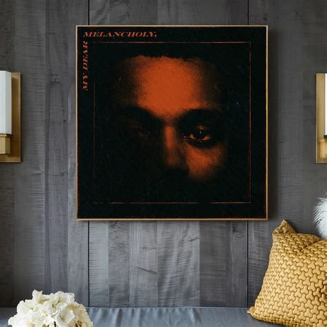 The Weeknd My Dear Melancholy Album Cover Music Poster Canvas | Etsy