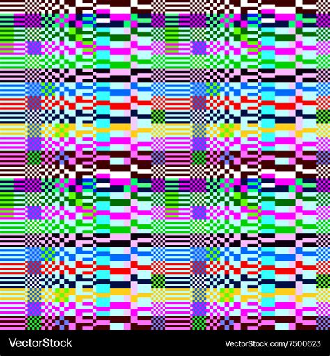 Glitch abstract pattern Royalty Free Vector Image