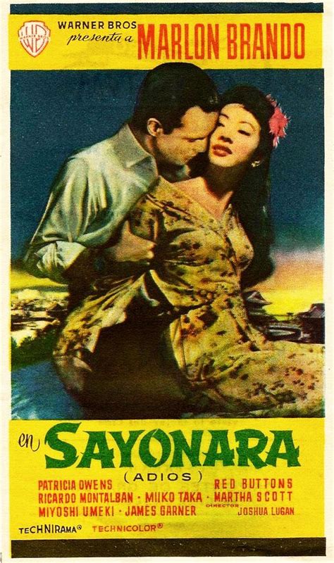 Sayonara movie poster Marlon Brando | Marlon brando, Movie posters, Marlon