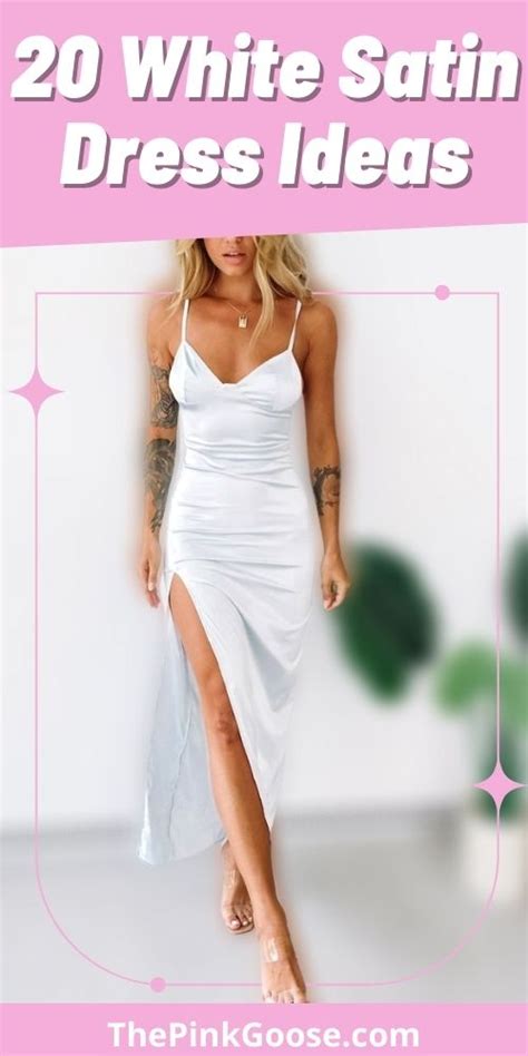 Meet 20 White Satin Dress