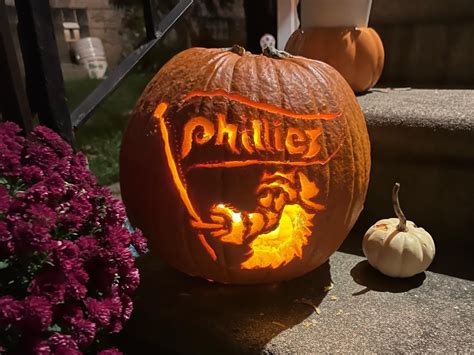 Go Phillies! Phillie Phanatic Pumpkin : r/phillies