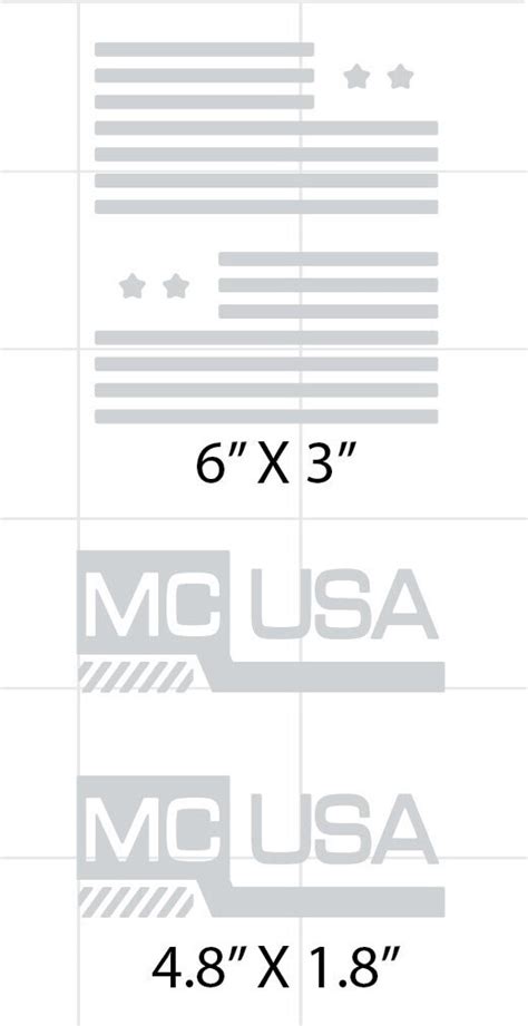 MasterCraft MC USA Flag Decal Set for X Series, Choose Your Colors