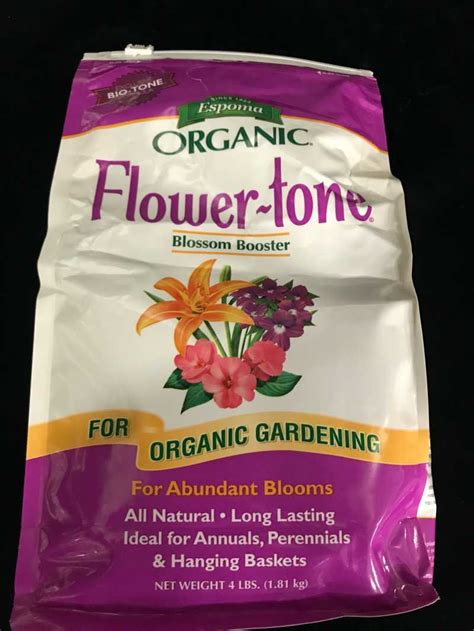 Espoma Organic Flower-Tone 4lb - Chuck Hafner's Farmers Market & Garden ...