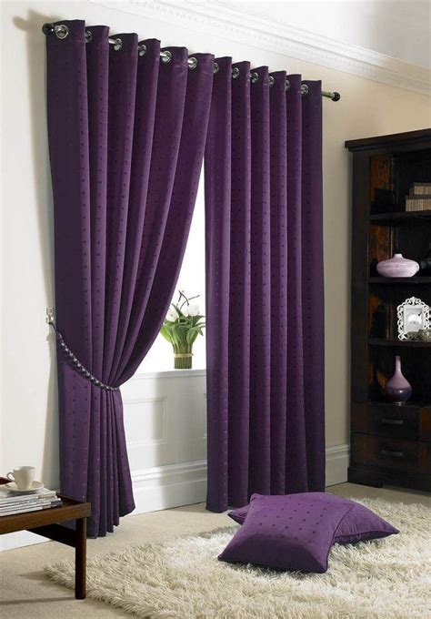 Purple Curtains in Living Room | Curtains living room, Purple curtains, Cool curtains