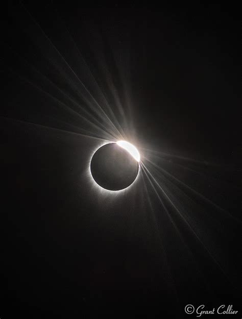 Diamond Ring Effect During Total Solar Eclipse in Wyoming, USA