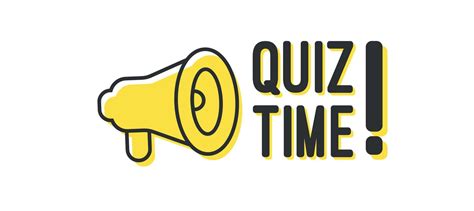 Quiz time megaphone banner design 16061930 Vector Art at Vecteezy