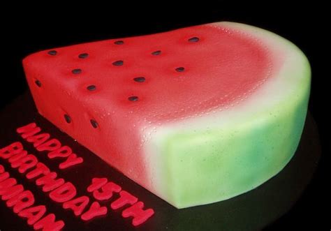 Watermelon Slice Cake - Decorated Cake by Nada - CakesDecor