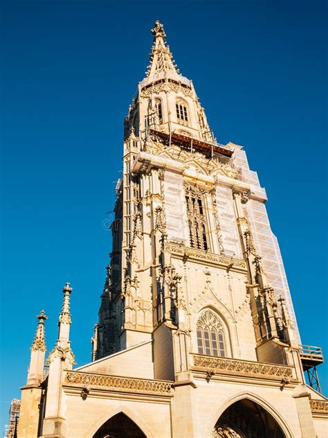 The Cathedral of Bern in Switzerland Stock Image - Image of exterior ...