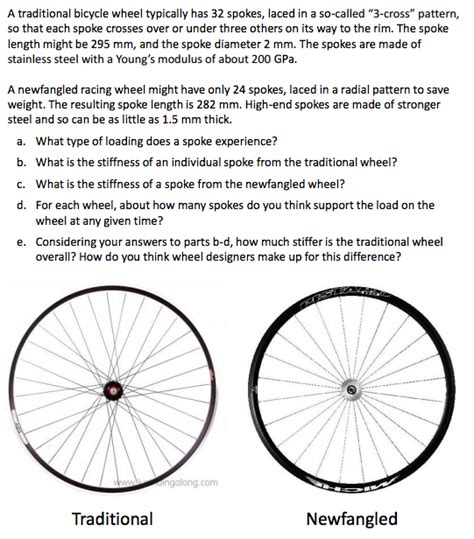 A traditional bicycle wheel typically has 32 spokes, | Chegg.com