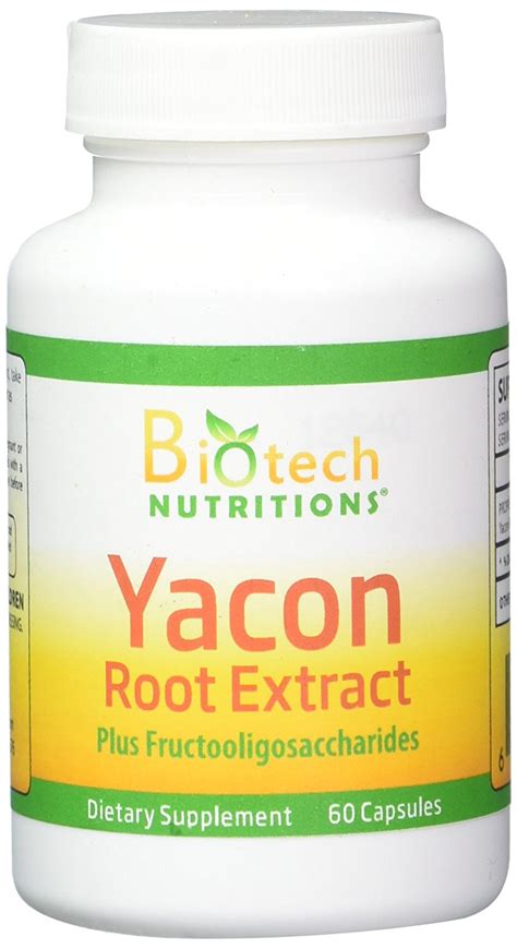 Yacon Root Extract 1200 mg Serving 60 Capsules : BiotechNutritions.com