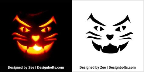 10 Scary Halloween Pumpkin Carving Stencils, Ideas, Patterns for 2019 - Designbolts