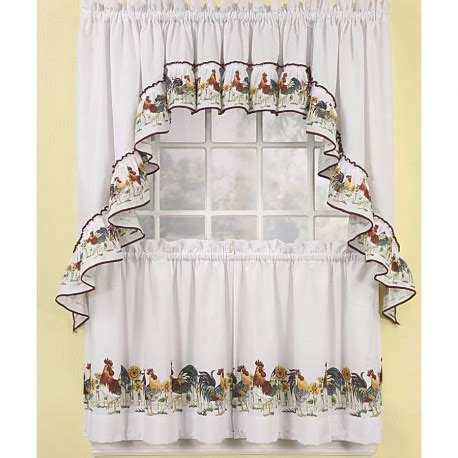 Rooster Kitchen Curtains - Curtain-Drapery.com