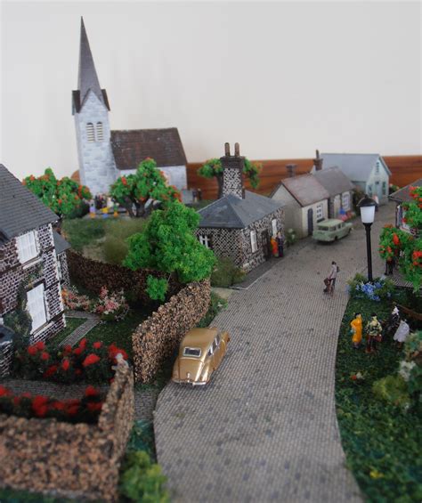 dolls houses and minis: The Miniature Village Layout - Left Side