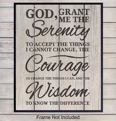 Serenity Prayer Art Print Wall Art - Yellowbird Art & Design