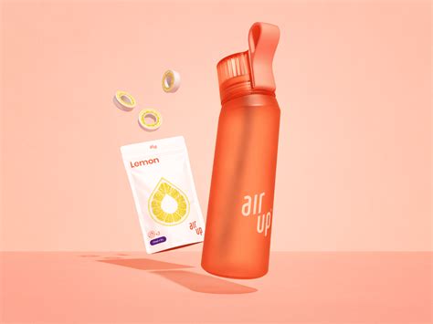 air up® | Classic Bottle, Electric Orange, 650 ml + 3 Pods