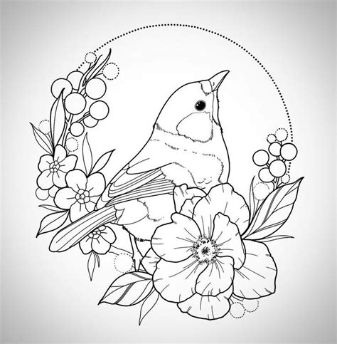 Where;s Spring drawing | Flower drawing, Bird drawings, Flower drawing ...