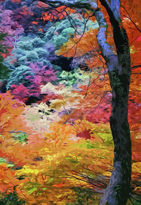 Magical Autumn Painting by AM FineArtPrints - Pixels