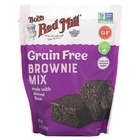 Bob's Red Mill, Grain Free Brownie Mix, Made with Almond Flour, 12 oz (340 g)