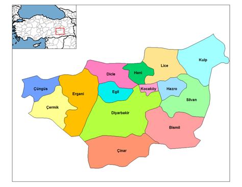 Diyarbakir Map - Turkey