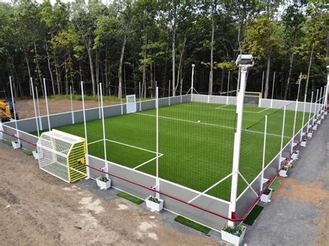 New soccer field built in a backyard | Backyard sports, Indoor soccer ...