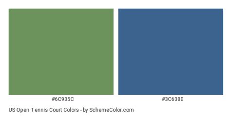 US Open Tennis Court Color Scheme » Blue » SchemeColor.com