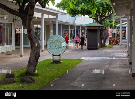 The Outlets of Maui, Lahaina Stock Photo - Alamy