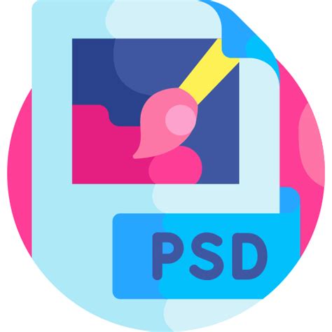 Psd file Detailed Flat Circular Flat icon