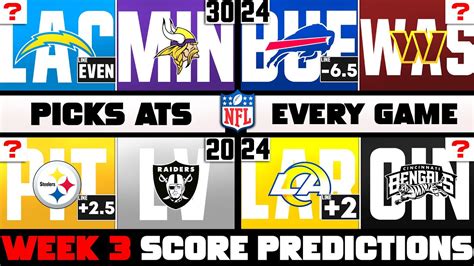 NFL Week 3 Score Predictions 2023 (NFL WEEK 3 PICKS AGAINST THE SPREAD ...