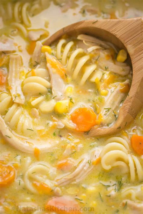 Creamy Chicken Noodle Soup Recipe - NatashasKitchen.com