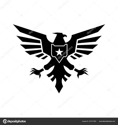 Flying Military Eagle Logo Stock Vector Image by ©Eko07 #227017692