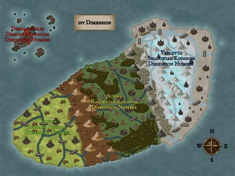 1st Dimension Geographical Overview in The Dimensions| World Anvil